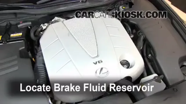 2007 Lexus GS350 3.5L V6 Líquido de frenos Agregar fluido